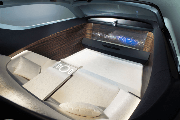 Interior of the Rolls Royce Vision Next 100 concept car